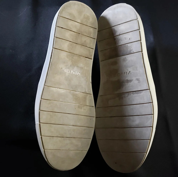 Vince Slip‎ On Snake Embossed Granite Leather Sneakers Flats Shoes - Picture 7 of 8